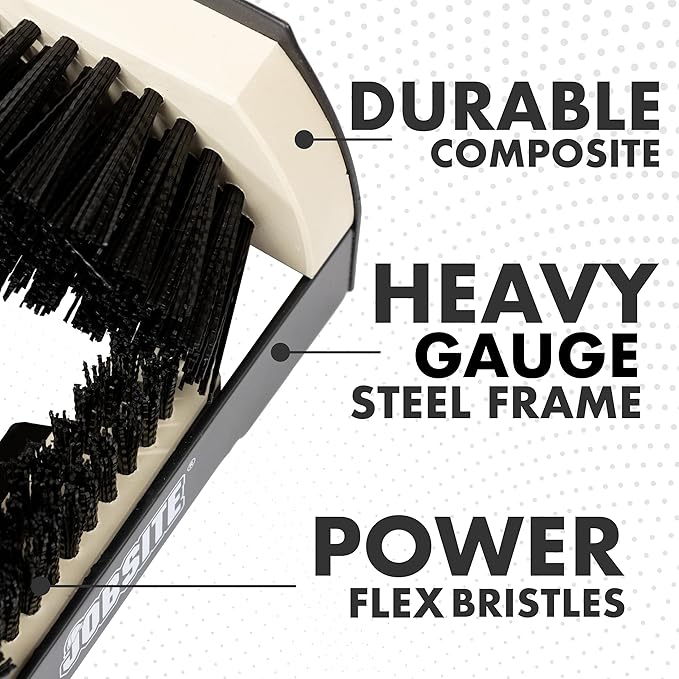 JobSite The Original Boot Scrubber - All Weather Industrial Shoe Cleaner & Scraper Brush - 2 Pack