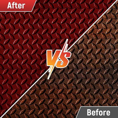 styleonme Water-based metallic paint, Anti-Rust Paint, Red 32 Fl Oz, Metal Primer & Preventive Coating, Rust Preventive Paint, Stop Rust and Corrosion Permanently (High-Gloss)