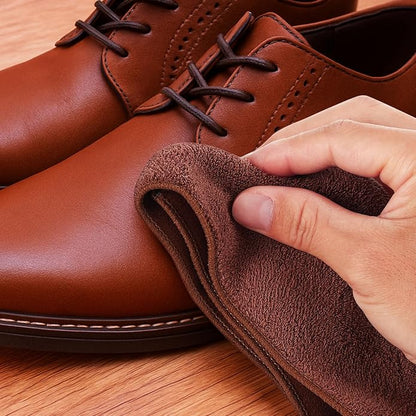 10 Pcs Shine Shoes Cloth Kit Polish Dauber Applicators Cleaning Leather Shoes Boots Microfiber Care Cloths Suede Cleaner