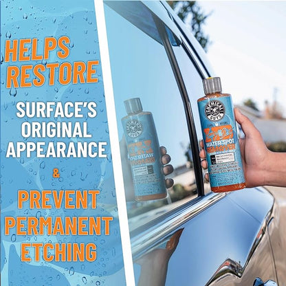 Chemical Guys Heavy Duty Water Spot Remover Gel for Paint, Glass, and Metal - Mineral and Water Spot Remover for Cars, Trucks, Motorcycles, RVs & More - 16 oz (2 pack)