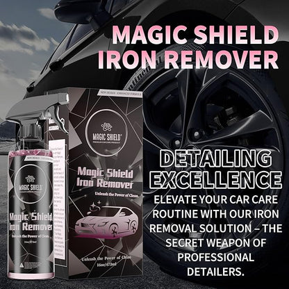 Iron Remover Spray for Cars 68oz – pH-Neutral Iron and Fallout Remover for Car, Motorcycle, RV & Boat | 5-Minute Reaction, Effective on Wheels & Paint | All-In-One Solution