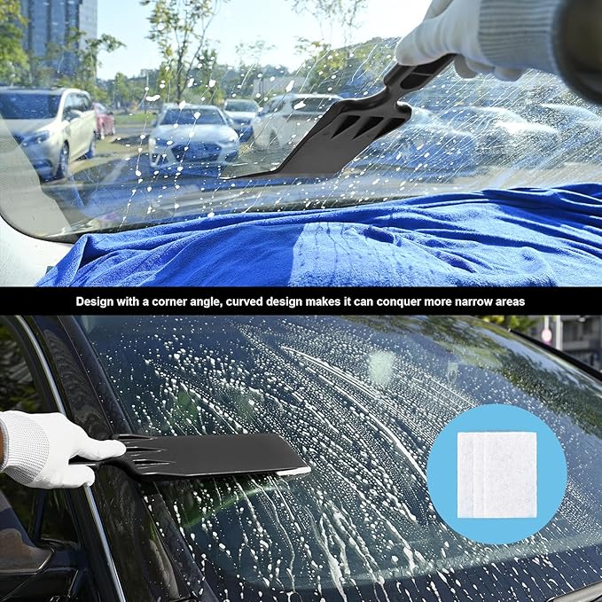 EHDIS Vinyl Wrap Tool Kit with Window Tint Bulldozer Squeegee Long Handle Scrubber Paddle Squeegee,Small Quarter Window Scraper for Car Wrapping,Graphics,Decal Installation