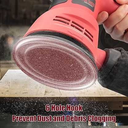 100 PCS 6 Inch Sanding Discs 800 Grit Hook and Loop Sandpaper, Round Orbital Sand Paper Discs for Sander