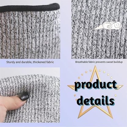 Naturahand 3 Pair Cut Proof Arm Sleeves Thin Skin Protection for Cooking Construction Woodwork Gardening Forearm Guards Men Women