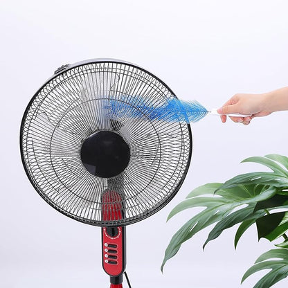 3 Pcs Bendable Fan Cleaning Brush Reusable Microfiber Washable Fan Cleaner Duster for Ceiling Fan Blades Air Conditioning Home Vents Shutters Car Interior (Blue)