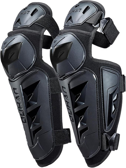 DUHAN Motorcycle Shin Guards 4Pcs Elbow Guard and Knee Pads Adjustable Anti-Slip Motorcycle Protective Gear for Men and Women