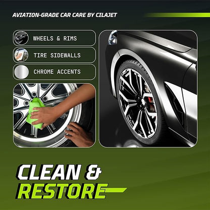 Care Wheel Cleaner (16 oz) - Professional Rim Cleaning Solution for Car and Truck Tires, Heavy Duty Formula, Brake Dust Remover, Safe for All Wheel Types, Made in USA