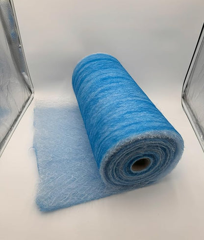 Paint Booth Exhaust Fiberglass Filter Roll, Blue/White Paint Arrestor for Spray Booth (20.5" x 100ft)