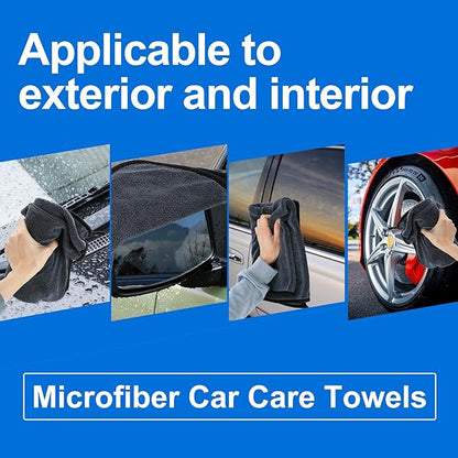 CICMOD Car Drying Towels 35"x24" Large Microfiber Towels for Car Detailing Gray - 2 Pack