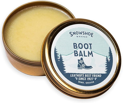 Snowshoe Boot Balm, Made in USA Since 1927 - Protect, Condition, Restore & Waterproof - Leather Conditioner for Boots and Shoes (4 oz)