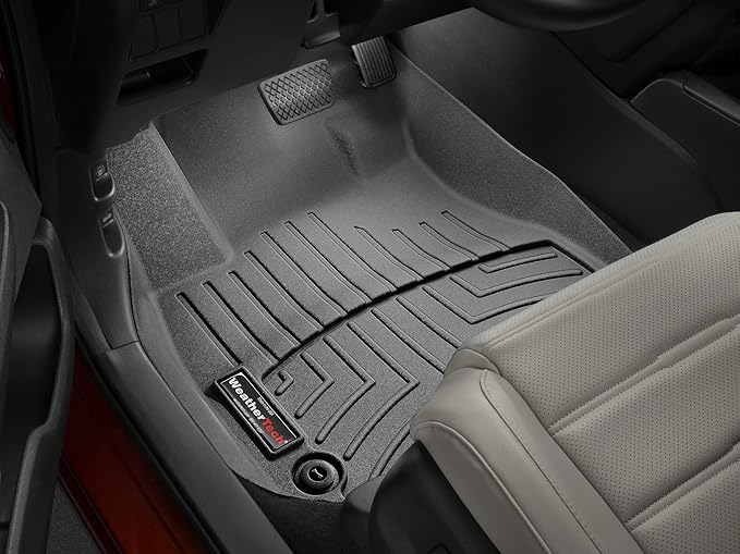 WeatherTech Custom Fit FloorLiners for Honda CR-V, CR-V Hybrid, 1st Row (4411101), Black