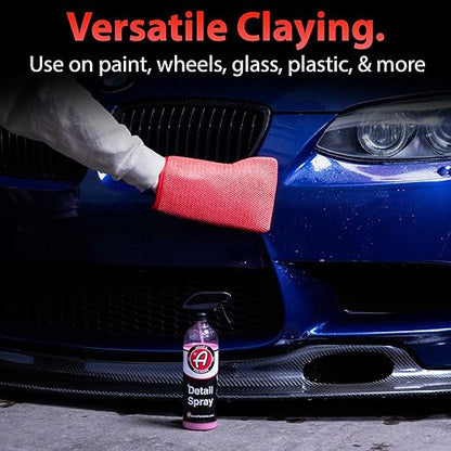 Adam's Polishes Clay Mitt - Medium Grade Clay Bar Infused Mitt | Car Detailing Glove Quickly Removes Debris from Your Paint, Glass, Wheels, & More
