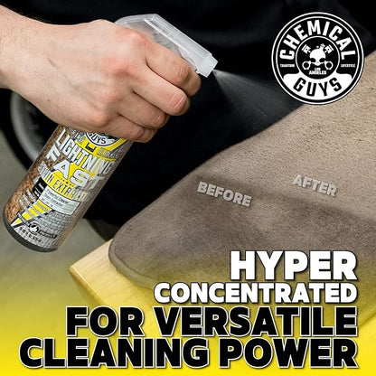 Chemical Guys Lightning Fast Carpet and Upholstery Stain Extractor - Carpet Cleaner, Safe for Fabric, Upholstery, Cars, Home, Office, Furniture, and More, Fresh Scent - 128 oz