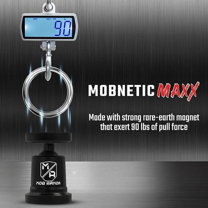 Mob Armor MobNetic Maxx MS - MagSafe Compatible Car Phone Mount w/ 90º Tilt, 360º Rotation & Durable Aluminum Build, Magnetic Holder for iPhone & Android Devices, USA Assembled - Bronze