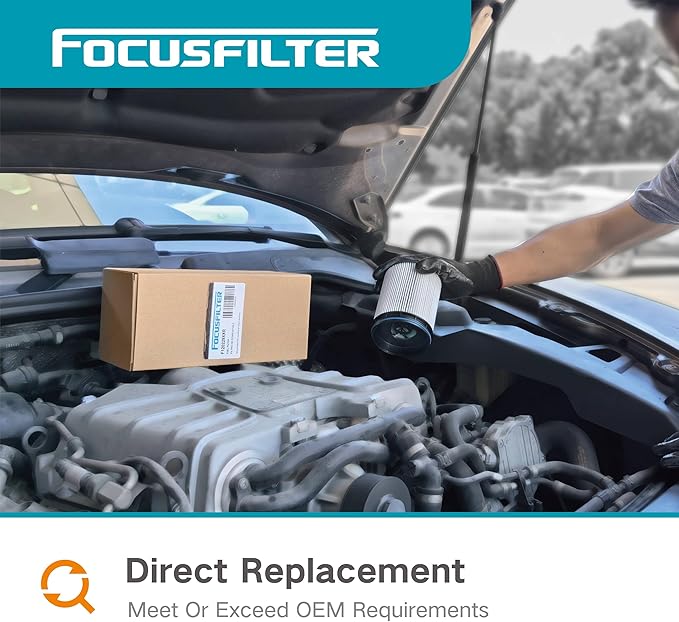FOCUSFILTER OEM Grade Fuel Water Separator Filter, Replaces Fleetguard FS20313, 24009059, 24009058, Compatible with Volvo D11 D13 D13TC, fits Mack MP8HE MP7 MP8 Engine, Davco 386 separator housing