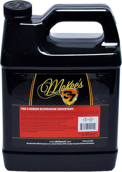McKee's 37 MK37-416 Tire & Rubber Rejuvenator Concentrate (Creates 4 Gallons of Tire Cleaner), 128 oz.