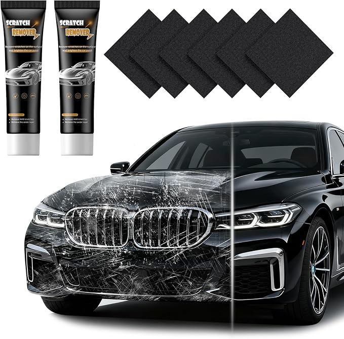 MALOK Car Scratch Remover 2025 Upgrade Nano Sparkle Magic Cleaning Cloth for Minor Car Paint Scratch Repair, Car Polish Scratch & Swirl Remover for All Vehicles
