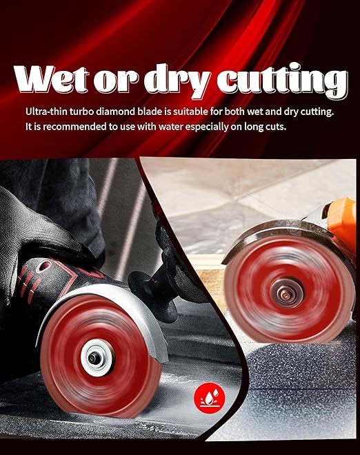 Casaverde 2 Pcs of 3" Diamond Tile Blade,Super Thin Porcelain Blade 76mm with 3/8" Arbor for Cutting Ceramic Tile,Stone Tile
