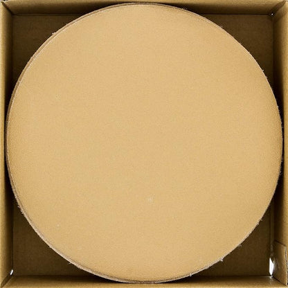 Dura-Gold Premium 150 Grit 6" Gold Sandpaper Discs, No Hole Pattern Dustless, Box of 50, Hook & Loop Backing for DA Sander, Finishing Coarse Sanding Abrasive Automotive Paint, Woodworking Wood, Metal