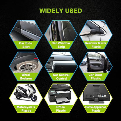 FOLLOWIN Plastic Restorer for Cars - Black Trim Restorer & Ceramic Coating, Resists Water, UV Rays, Dirt, Not a Dressing, Hydrophobic Protection, Highly Concentrated Formula,30ml
