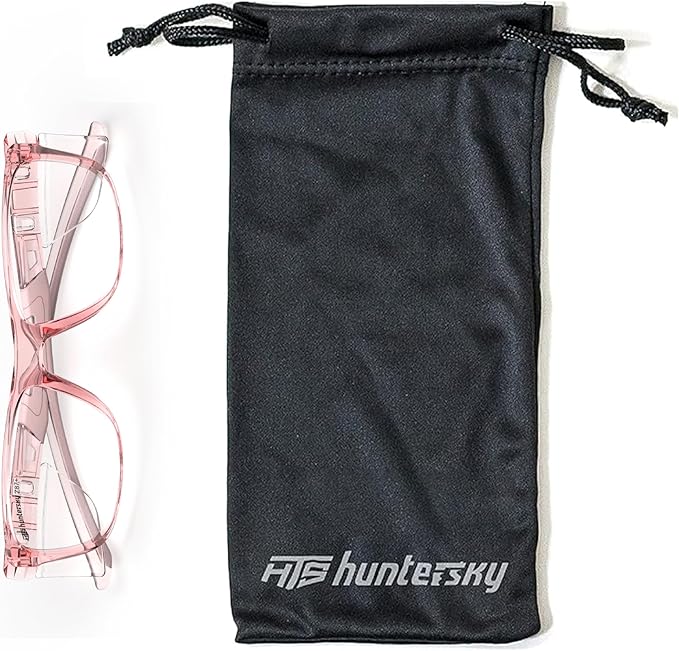 HTS HUNTERSKY TR90NZZ Safety Glasses with Side Shield Small Size Women Men ANSI Z87 Anti Fog Scratch Resistant Lab Pickleball