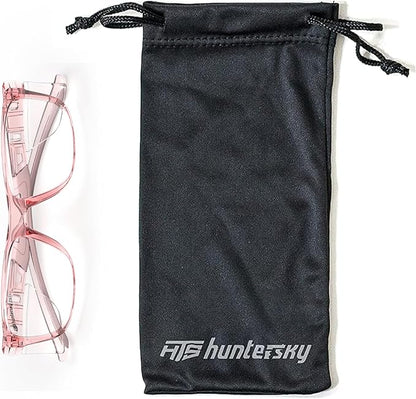 HTS HUNTERSKY TR90NZZ Safety Glasses with Side Shield Small Size Women Men ANSI Z87 Anti Fog Scratch Resistant Lab Pickleball