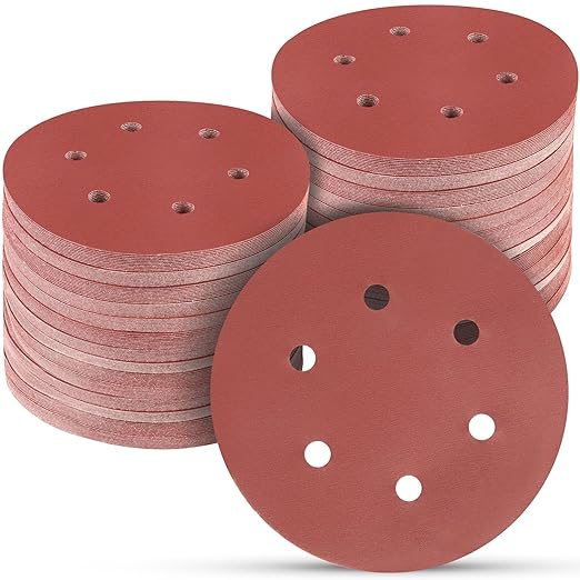 100 PCS 6 Inch Sanding Discs 2000 Grit, 6 Hole Hook and Loop Sandpaper, Round Orbital Sand Paper Discs for Sander