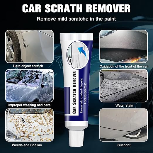 Car Scratch Remover, 2025 New Scratch Repair Paste,Scratch Remover for Vehicles,Car Cleaning Kit,Car Polishing Wax Vehicles for Deep Scratches (2Pcs)