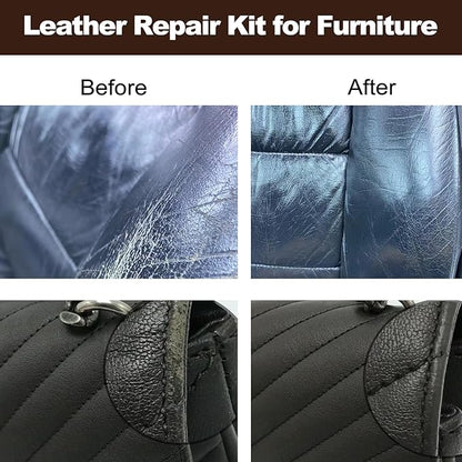 DOTUHAO Black Leather Recoloring Balm, Leather Scratch Repair, Leather Restorer for Shoes, Sofa,Purse Handbags,Couch, Car Seat,Coat and Jacket, Restore The Color to Scratched and Faded (Black)