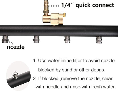 Tool Daily Dual-Function Undercarriage Cleaner,Surface Cleaner for Pressure Washer, 16 Inch, Underbody Car Wash Water Broom with 3 Pieces Extension Wand, 4000 PSI