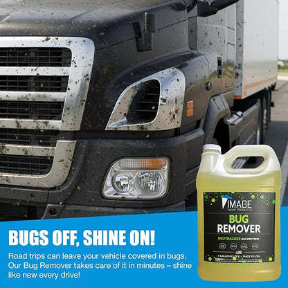 Image Wash Products Bug Remover – (1 Gallon) Best Bug Remover for Cars/Truck Exterior | Bug Cleaner for Vehicles, Car Bug Remover Spray, Bug Off Car Cleaner, Bug Wash for Cars