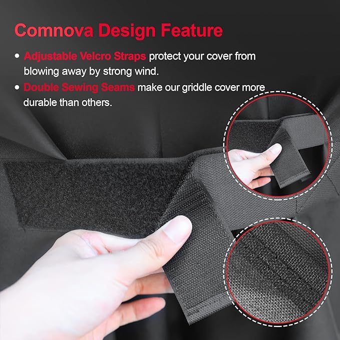 Comnova Grill Cover 51 Inch - 7139 BBQ Grill Cover for Weber Spirit II 300 and Spirit 300 Series Gas Grill Heavy Duty & Waterproof, Outdoor Barbecue Cover for Weber Spirit I & II E310, E330 and E315