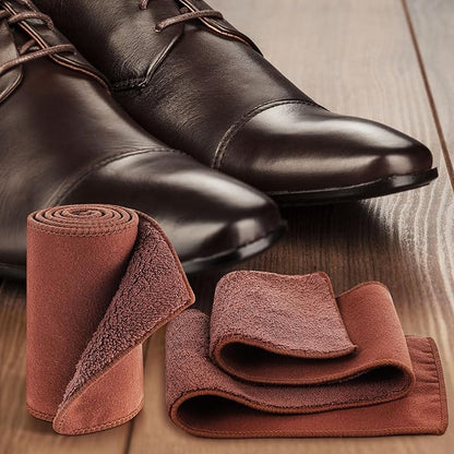 10 Pcs Shine Shoes Cloth Kit Polish Dauber Applicators Cleaning Leather Shoes Boots Microfiber Care Cloths Suede Cleaner