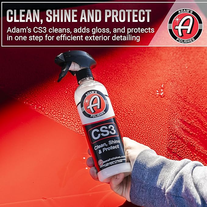 Adam's Essential Car Wash Kit (24-Item) - Auto Detailing Car Care Cleaning Kit with Foam Gun & Bucket Car & Truck Lovers, Dads, Moms and DIYers