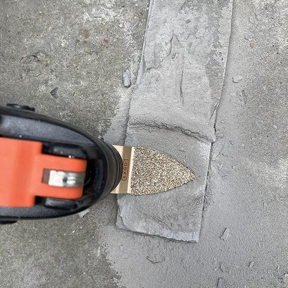 XXGO 4 Pcs Finger Carbide Oscillating Multitool Blades for Grit Grout Mortar Concrete Masonry XG401F