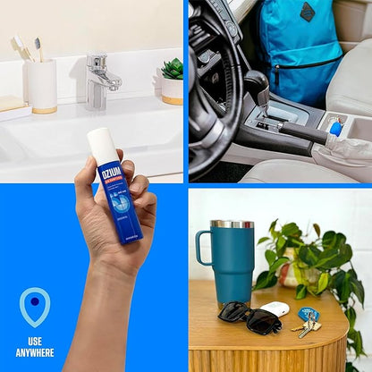 Ozium 0.8 oz. Air Sanitizer & Odor Eliminator for Homes, Cars, Offices and More, Vanilla Scent, Pack of 6