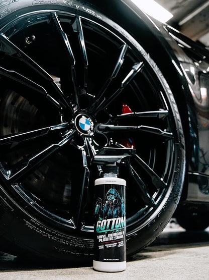 Gottom Vinyl, Rubber & Plastic Shine - 128oz, Cherry Vanilla Scent - VRP Gloss Dressing for Plastic, Car Interior & Tire Dressing, UV Protection, Plastic Restorer, Long-Lasting Gloss Finish