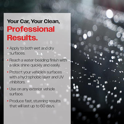 Malco SLIK SiO2 Paint Protection Spray with Microfiber Towel – Rejuvenates and Protects Vehicle Exterior Finishes/Shine, Protect, and Beautify Your Vehicle/Deep Shine on All Surfaces / 16oz (264016)