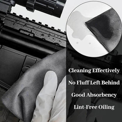 BOVPCAO 5/3 Pack Microsuede Gun Cloth - 12"x12" Gun Cleaning Cloth Lint Free - Soft and Washable Gun Cleaning Rags - Professional Gun Cleaning Supplies