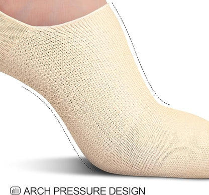 wernies No Show Socks Women Low Socks Non Slip Flat Boat Line 4/8 Pairs
