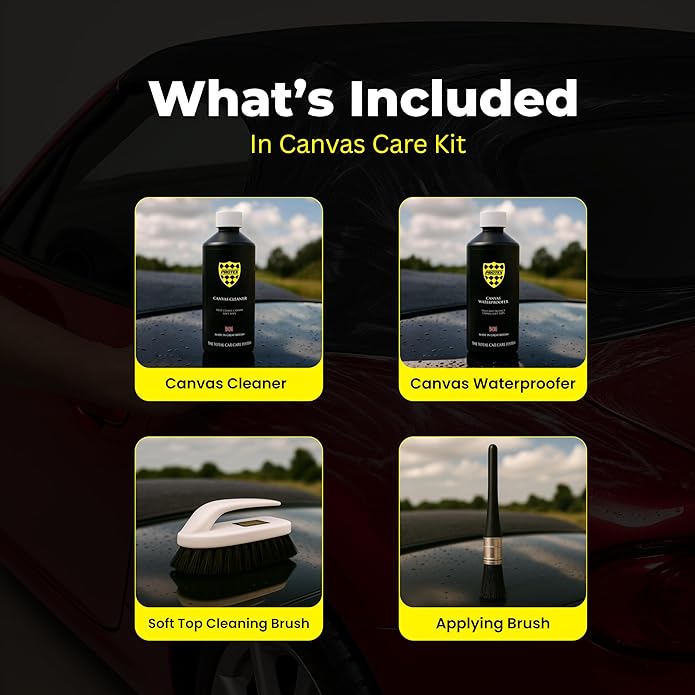 PROTEX Convertible Soft Top Care Kit with Canvas Cleaner & Waterproofer