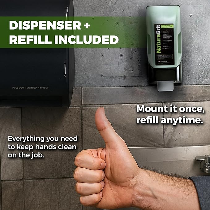 NatureGrit Refill And Dispenser Combo