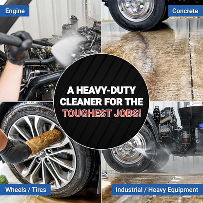 AIM Chemicals Purple Dragon Heavy Duty Degreaser – For Cars, Trucks, Equipment, and Concrete. Powerful wheel & tire cleaner for industrial use & car detailing. Compatible with wheel brush- Quart