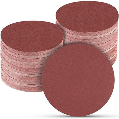 100 PCS 6 Inch Sanding Discs 240 Grit Hook and Loop Sandpaper, Round Orbital Sand Paper Discs for Sander
