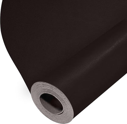 ONine Leather Repair Patch，Leather Repair Tape, 12 x 48 inches Leather Repair Patch for Furniture,Vinyl Repair Kit，Leather Couch Patch，for Sofas, Furniture, Car Seats(Dark Brown-Fine Grain)