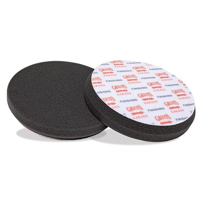 Griot's Garage 5.5" Black Foam Finishing Pads for Car Polishing and Detailing, Buffing Pads for Paint Correction and Sealant Application, 10518, Set of 2