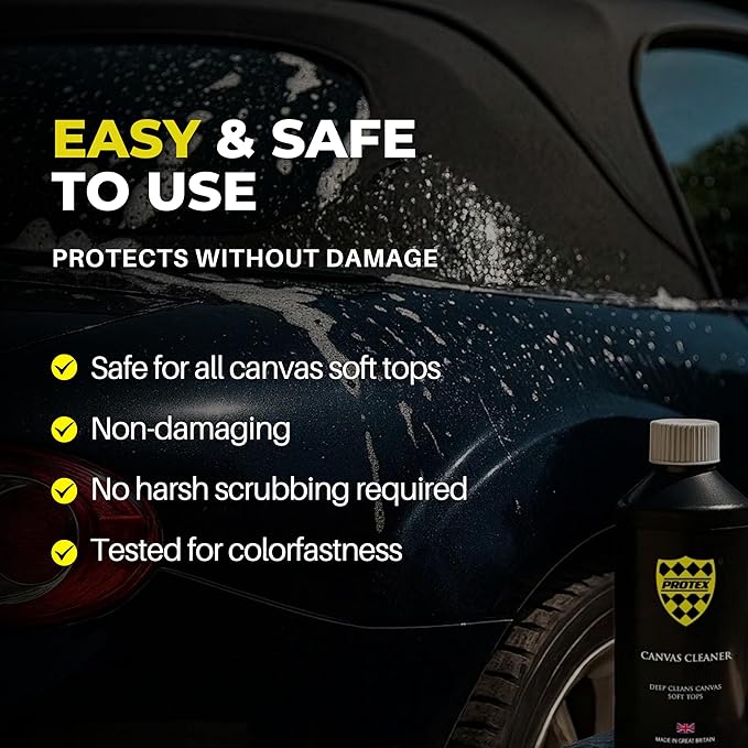 PROTEX Convertible Soft Top Canvas Cleaner 500ml - Deep Cleans