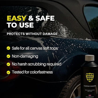 PROTEX Convertible Soft Top Canvas Cleaner 500ml - Deep Cleans