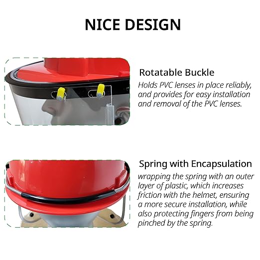 Face Shield Adapter Bracket with Anti-Fog Face Shield Window for Hard Hat