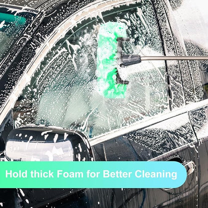 Tanlade 2 Pcs Car Wash Brush Head with Soft Detailing Bristle Flow Through Car Cleaning Brush Exterior Wash Equipment for Auto Truck RV Boat Camper(12 Inch,Green)